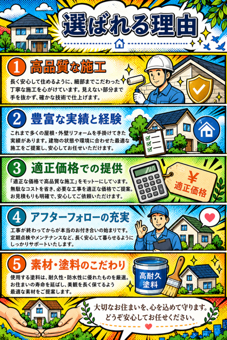 選ばれる理由