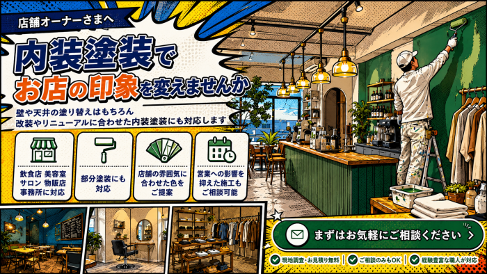 店舗の内装塗装